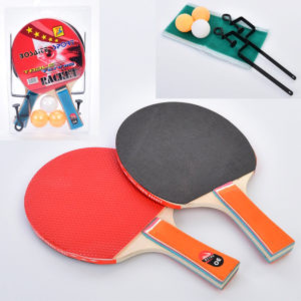 98103 Ракетка MS 3098 2 шт., EVA/гума, 3 кульки, безшовн., сітка, бліст., 19-29-4 см.