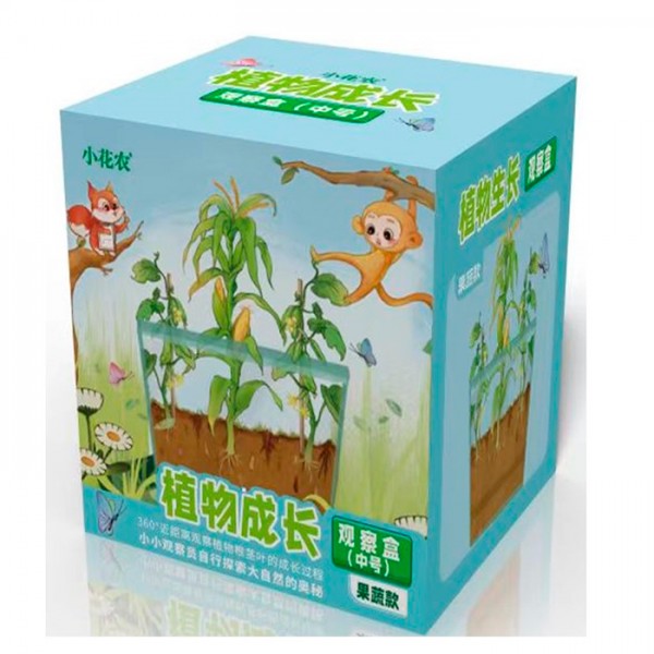 244033 Набір для творчості X2024-073 відро/горшик (пластик), грунт, насіння, лопатка, в кор.,12,5-13-11,5см