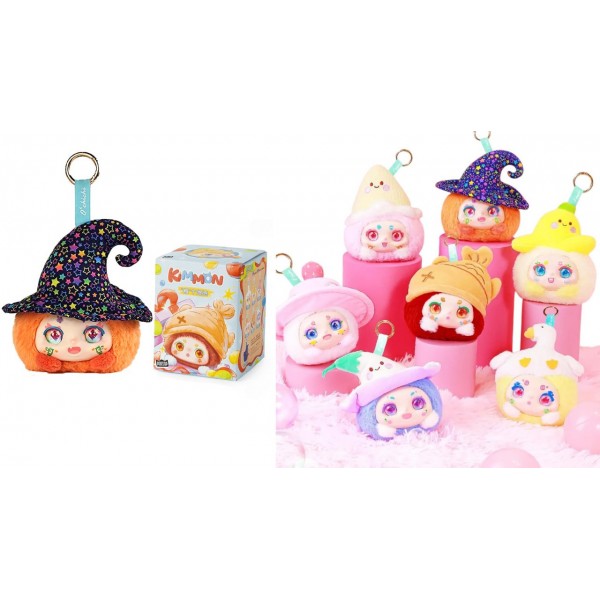 245258 Колекційна м'яка іграшка з кільцем POP TOP Kimmon - ГАРНЮНЬКИ У КАПЕЛЮШКАХ (у дисп., в ас.)