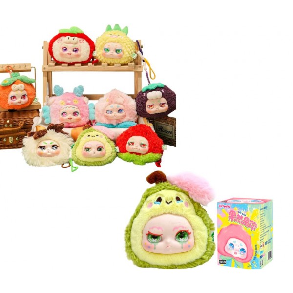 244591 Колекційна мʼяка іграшка з кільцем POP TOP Kimmon - ПОТІШНІ ФРУКТИ (у дисп., в ас.)