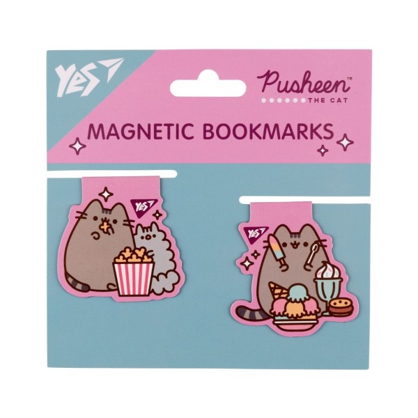 253664 Закладки магнітні Yes "Pusheen candy", 2шт