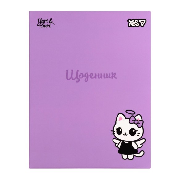 253680 Щоденник шкільний Yes Angel Cat інтегральний, A5, 40 аркушів