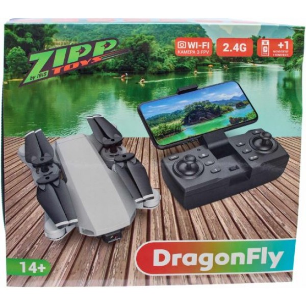 171254 Квадрокоптер ZIPP Toys DragonFly з додатковим акумулятором к:сірий