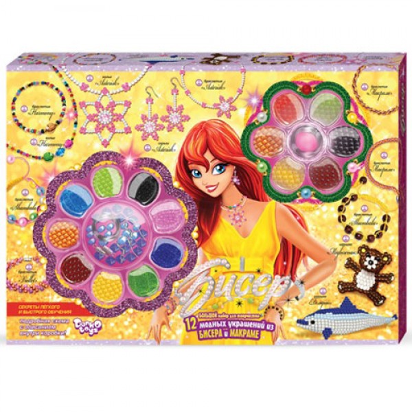 244773 Набір для творчості "Бісер+фенечка" (10)