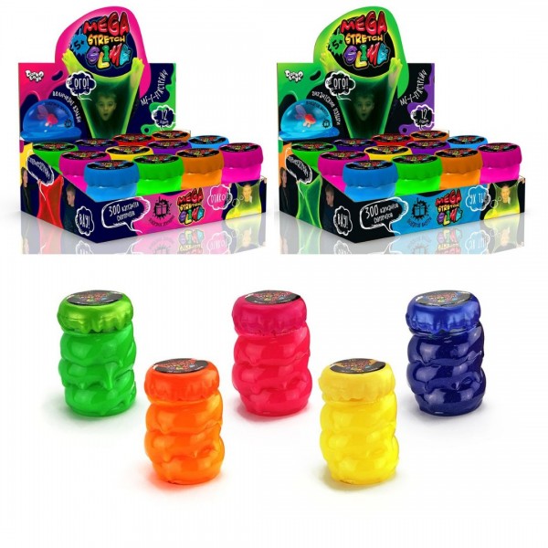 244259 В'язка маса "Mega Stretch Slime" 200г укр (12)