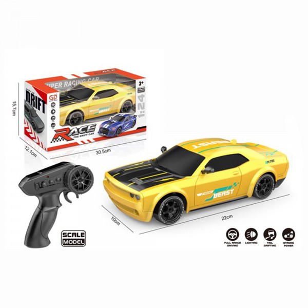 253225 Машина 8288-5  р/к, акум., 21см, 1:24,світло, дрифт, доп.колеса, 4х4, USBзарядне, в коробці
