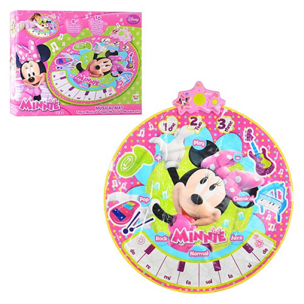 197309 Килимок танцювальний 180963 MINNIE MOUSE, муз., світло, запис, кор., 42-33-7,5 см