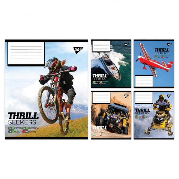 229923 А5/60 кл. Yes Thrill Seekers, зошит учнівський загальний