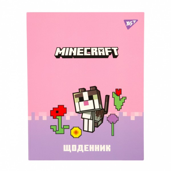 229886 Щоденник шкільний YES інтегральний Minecraft Spring, А5, 40 аркушів