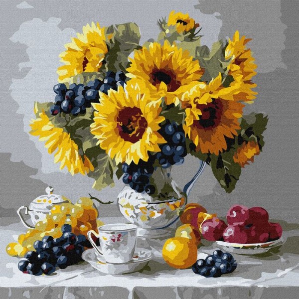 242991 KHO "Соняшники з виноградом" 40x40см