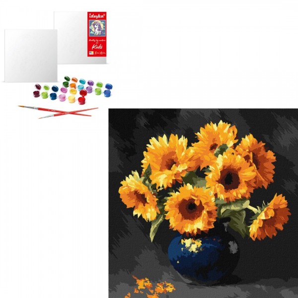 242992 KHO "Соняшник в темряві" 40x40см