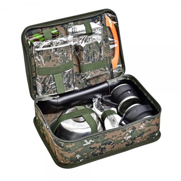 163735 Набір туристичний для мисливця/рибалки "Ukraine" 13пр/наб у камуфляжному кейсі, R31002