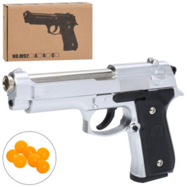249475 Пістолет M92A  пластикові кулі, в кор-ці, 25,5-17-4см