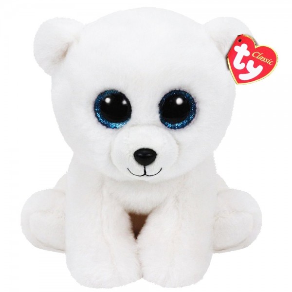 151527 Дитяча іграшка м’яконабивна TY Beanie Babies 40173 Білий ведмідь "POLAR" 15см