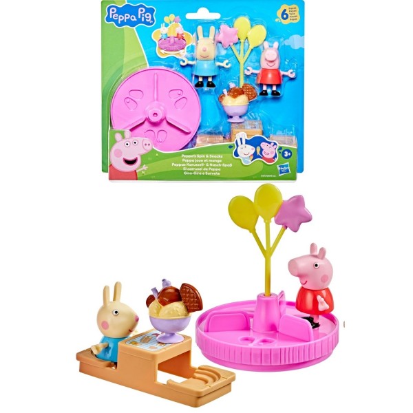 259390 Ігровий набір PEPPA FIGURINES серії "Моменти з Пеппою" – КАРУСЕЛЬ І ЛАСОЩІ