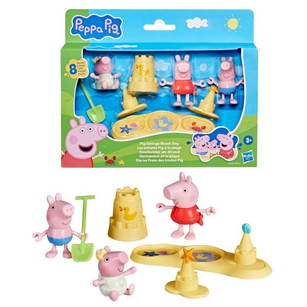 259391 Ігровий набір PEPPA FIGURINES – ТРИ МАЛЕНЬКІ СВИНКИ НА ПЛЯЖІ