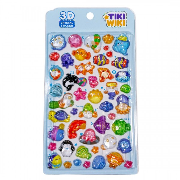 248959 Набір 3D-наліпок TIKI WIKI серії "Crystal" – ТІКІ ОКЕАН
