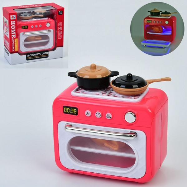 212880 Плита 6845A (54шт) 14см, духовка, музика, світло, посуда, курка, на бат-ці, в кор-ці, 19-17,5-9см