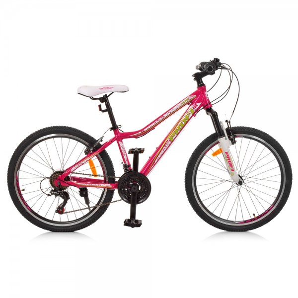 53074 Велосипед 24 д. G24CARE A24.1 алюм.рама 13,5", 21SP, алюм.VB, рожевий.