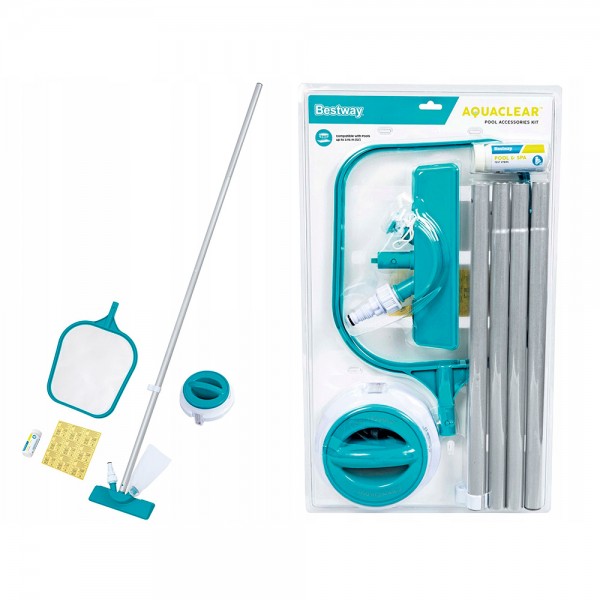218024 Набір для догляду за басейном BW 58794 застосовується для басейнів завдовжки до 4м.