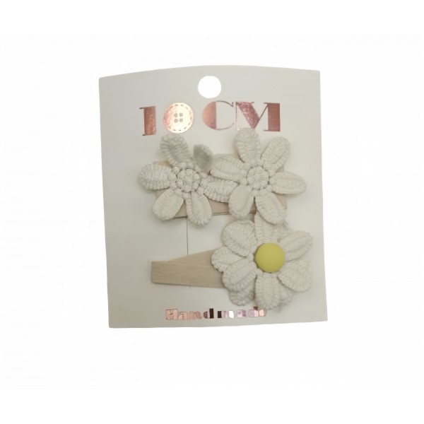 229840 Набір заколок FG241025036 2 шт. в наборі, квіти, лист, 8,5-12-1 см.