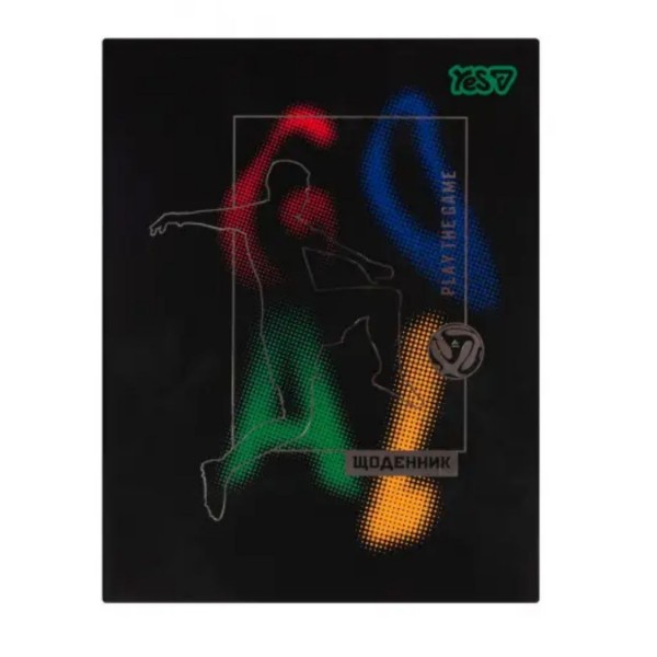 253634 Щоденник шкільний Yes Football Player твердий, A5, 40 аркушів