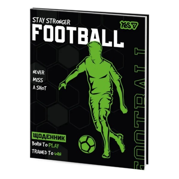 253686 Щоденник шкільний Yes Football Profi інтегральний, A5, 40 аркушів