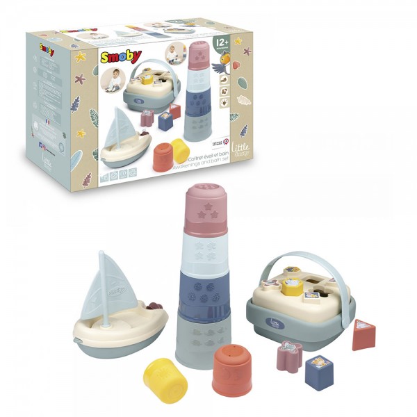 248586 Ігровий набір для ванни Smoby Little "Розваги", з аксес., 12міс.+