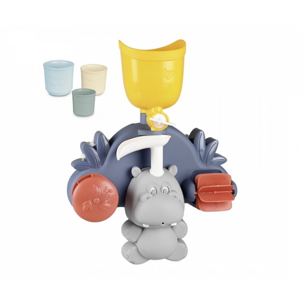 248233 Іграшка для ванни Smoby Little "Водяний млинок. Бегемот", з аксесуарами, 12міс.+