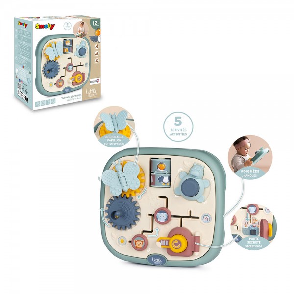 248275 Функціональний бізіборд Smoby Little "Активність", 23,5х25х6,7см., 12 міс.+