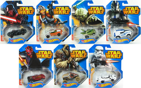 6124 Машинки-герої серії "Star Wars" Hot Wheels в ас.