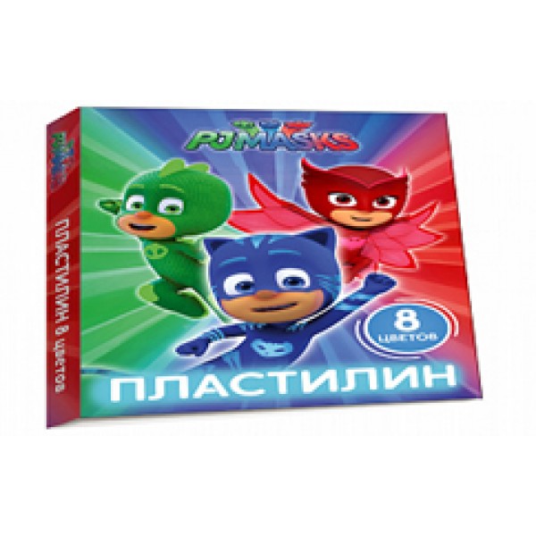 102501 Пластилін. Набір із 8 кольорів. ТМ "PJ Masks"