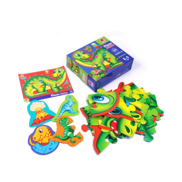 258945 Puzzle Roter Kдfer floor puzzle. Dinosaurs. RK7010-01