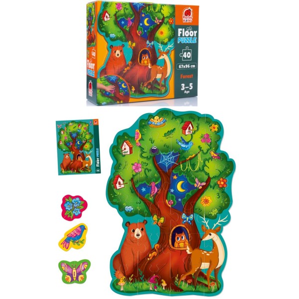 258946 Puzzle Roter Kдfer floor puzzle. Forest animals. RK7010-04