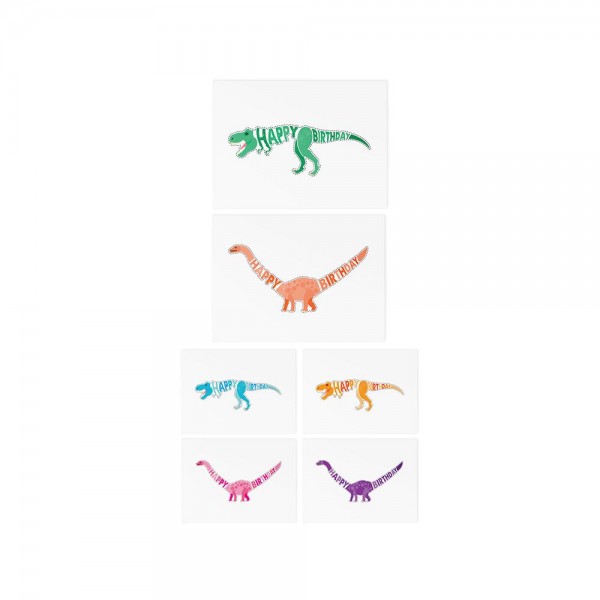 182507 Тимчасові тату TATTon.me Birthday Dinos set