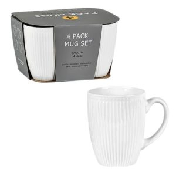 217268 Чашки "White" 4шт/наб 360мл., R96389