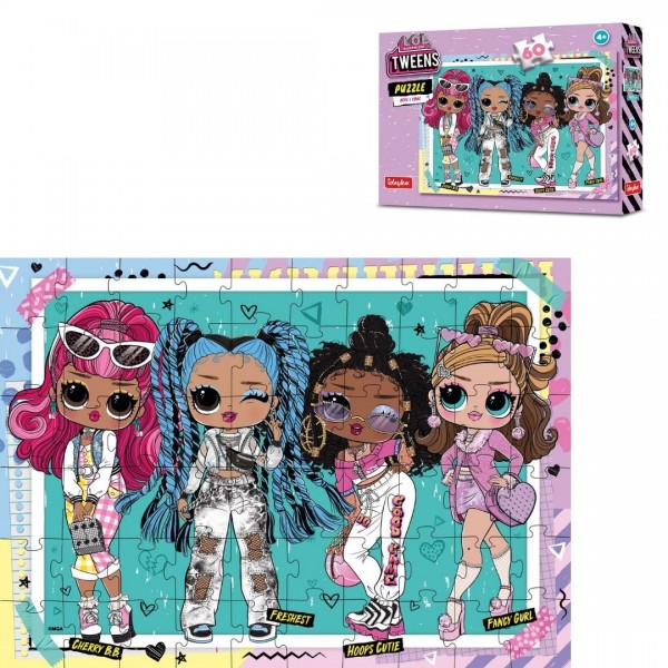 246316 Гра-головоломка. Набір пазлів L.O.L. Surprise! Tweens Here I Come, 60 елементів