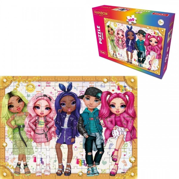 246321 Гра-головоломка. Набір пазлів Rainbow High Shine, 100 елементів