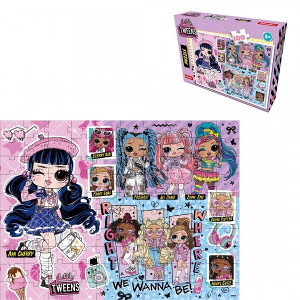246324 Гра-головоломка. Набір пазлів L.O.L. Surprise! Tweens Collection, 100 елементів
