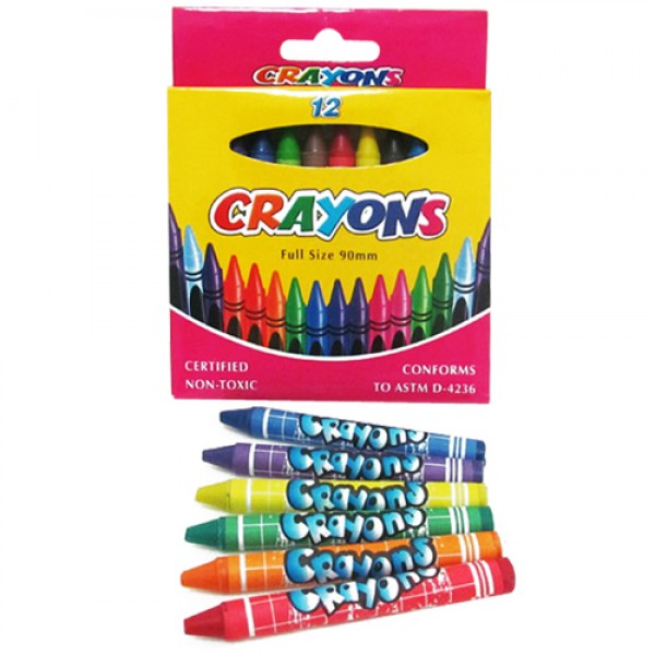 12561 8496-12 Крейда воскова Crayons, набір 12 кол.