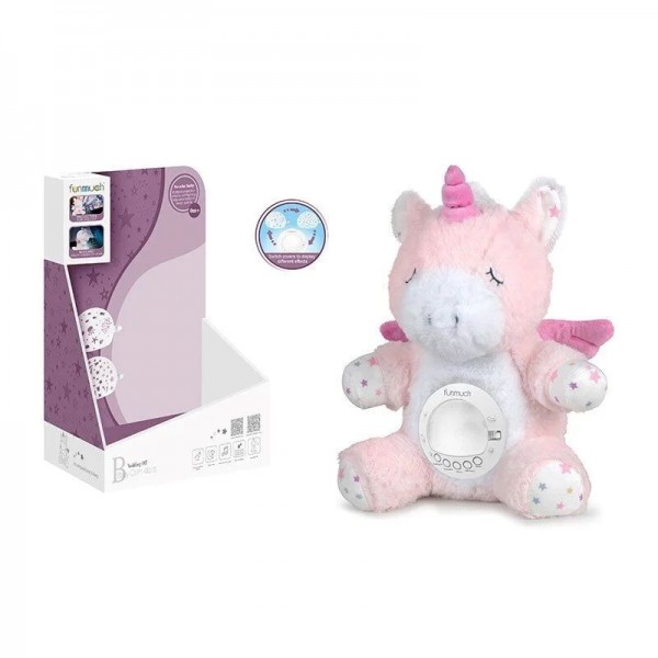 233534 Іграшка FUNMUCH Єдиноріжка з функцією колисання, проектором колискові, білий шум