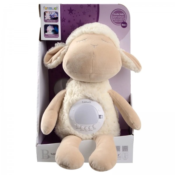237297 Іграшка FUNMUCH Овечка з функцією колисання, проектором колискові, білий шум