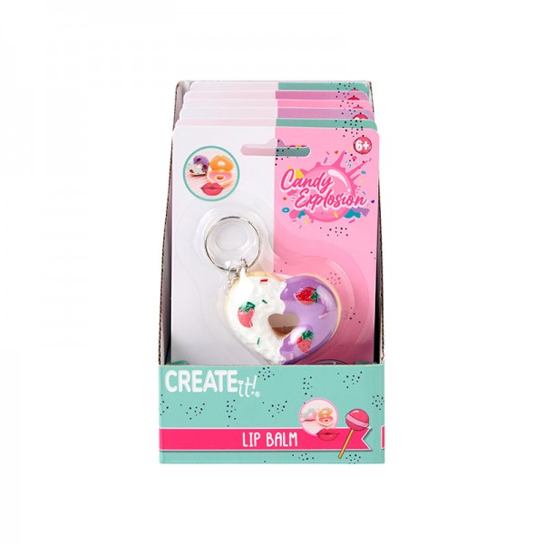 243058 Бальзам для губ Брелок для ключів CREATE IT! Candy в асортименті