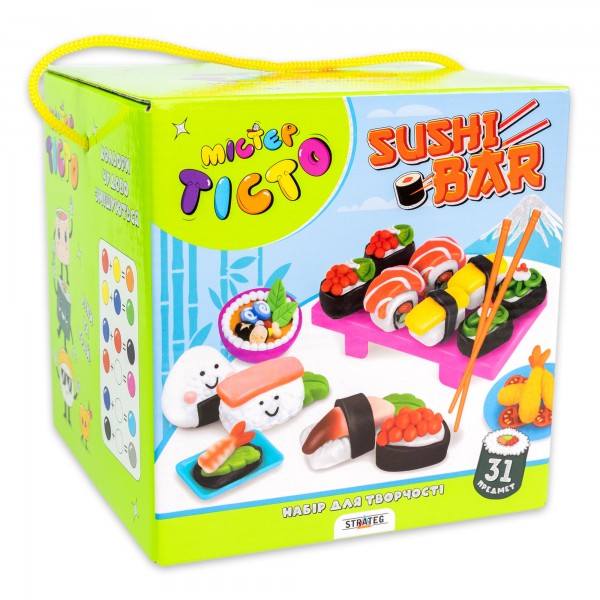 220080 Набір для творчості Містер тісто Sushi Bar Strateg українською мовою (41013)