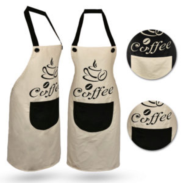 227643 Фартух тканинний з кишенею "Coffee" 72*65см., R32607