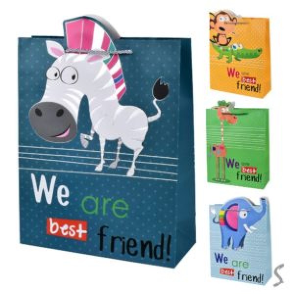 243390 Пакет подарунковий паперовий S "Best friend" 18*23*10см., R95480-S