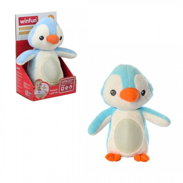 13395 М'яка іграшка 0160-NL  WinFun світильник, муз., бат., кор.
