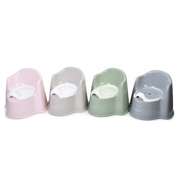 246505 Горщик дитячий El Camino FINO ME 1220 Mix з кришкою,знімна ємність,сір. 4шт,беж 4шт,зел. 2шт,рож 2шт