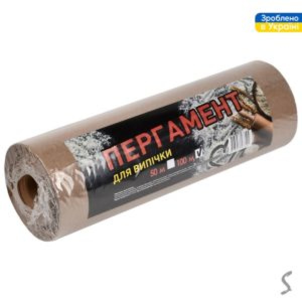 258387 Пергамент для випічки без втулки 100м 28см