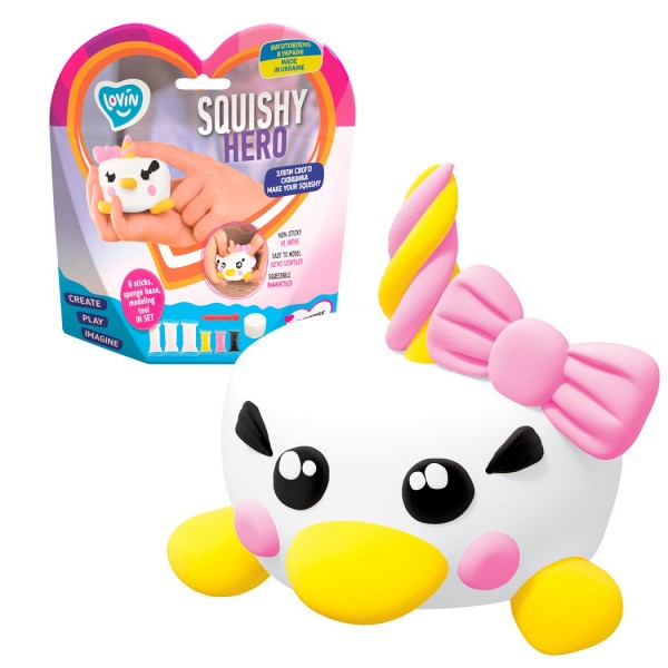 145862 Набір для ліплення з повітряним пластиліном ТМ Lovin Squishy Teensy-Weensy